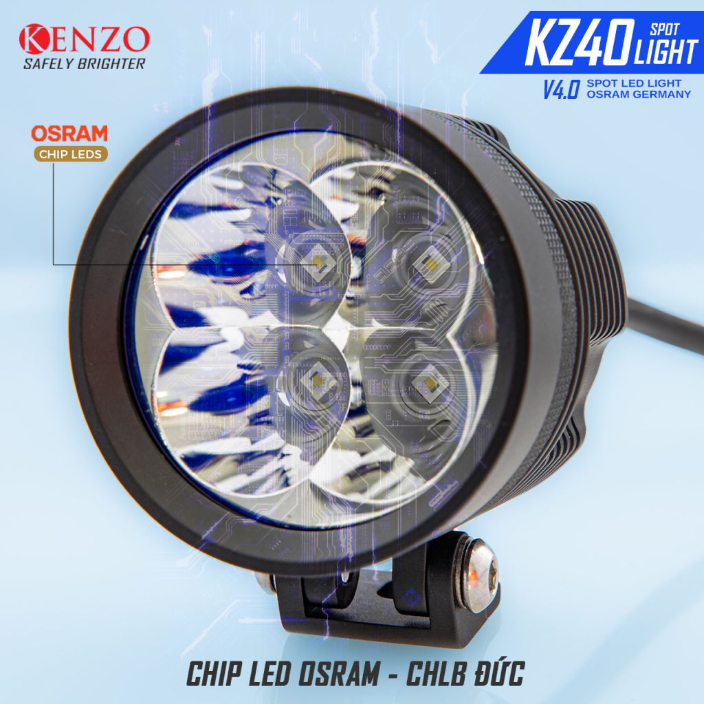 ĐÈN TRỢ SÁNG PHA KENZO KZ40 V4.0