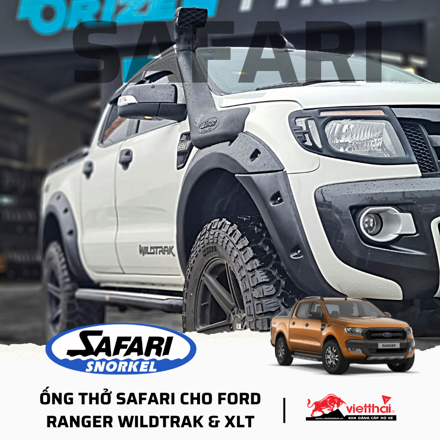 ỐNG THỞ SAFARI CHO FORD RANGER WILDTRAK & XLT