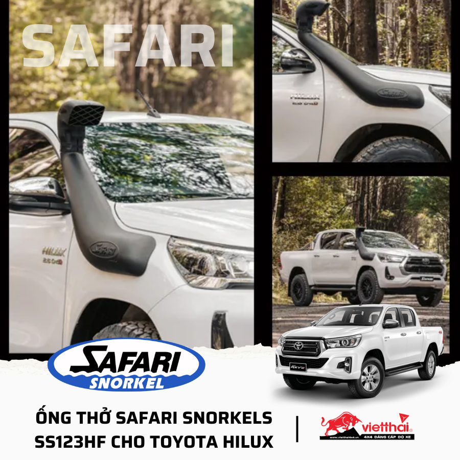 ỐNG THỞ SAFARI SNORKELS SS123HF CHO TOYOTA HILUX
