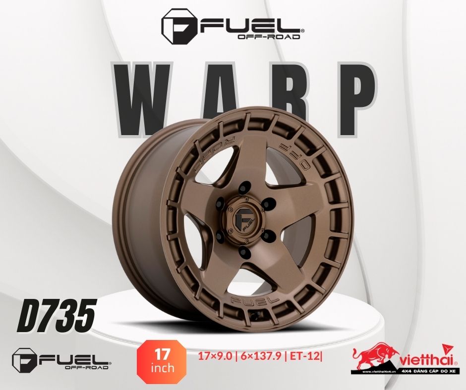 Mâm Fuel Warp – D735 | 17×9