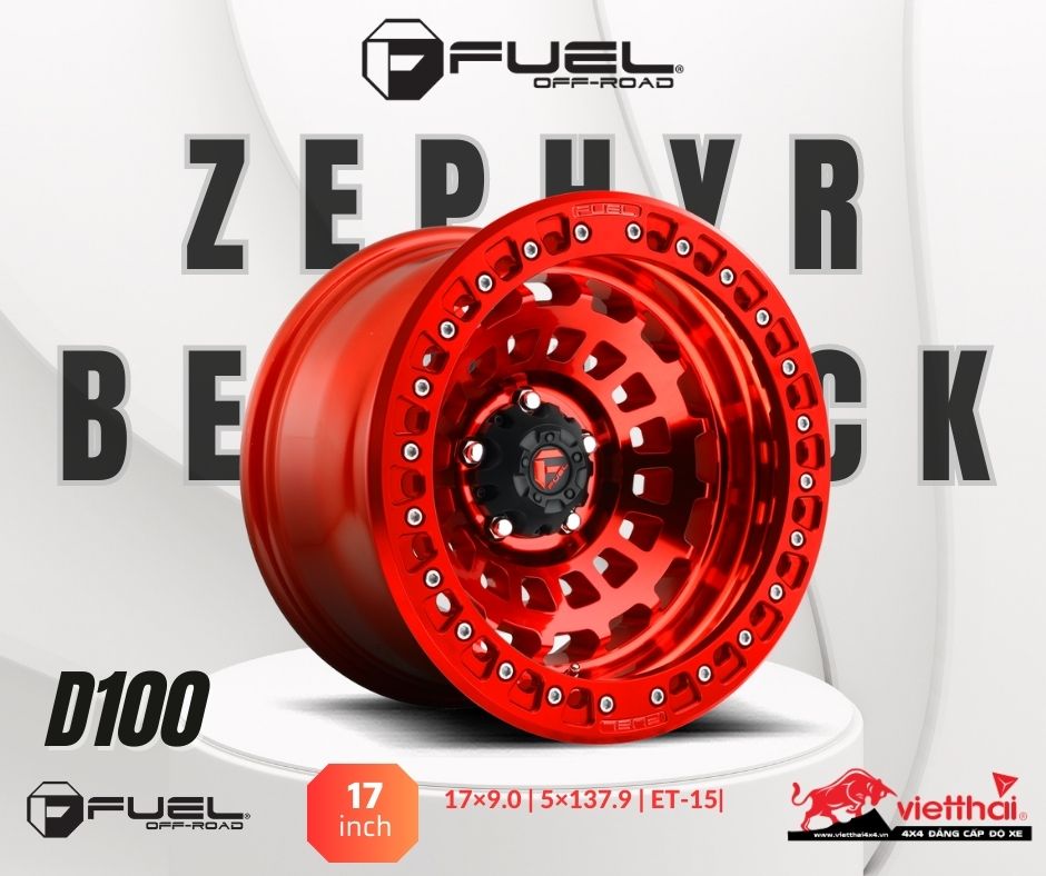 Mâm Fuel Zephyr Beadlock – D100 | 17×9