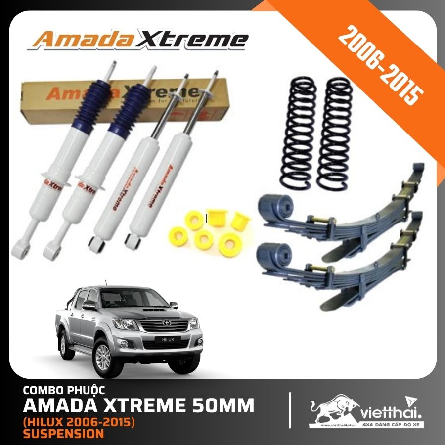 Combo Phuộc Amada Xtreme 50mm Suspension (Hilux 2006-2015)