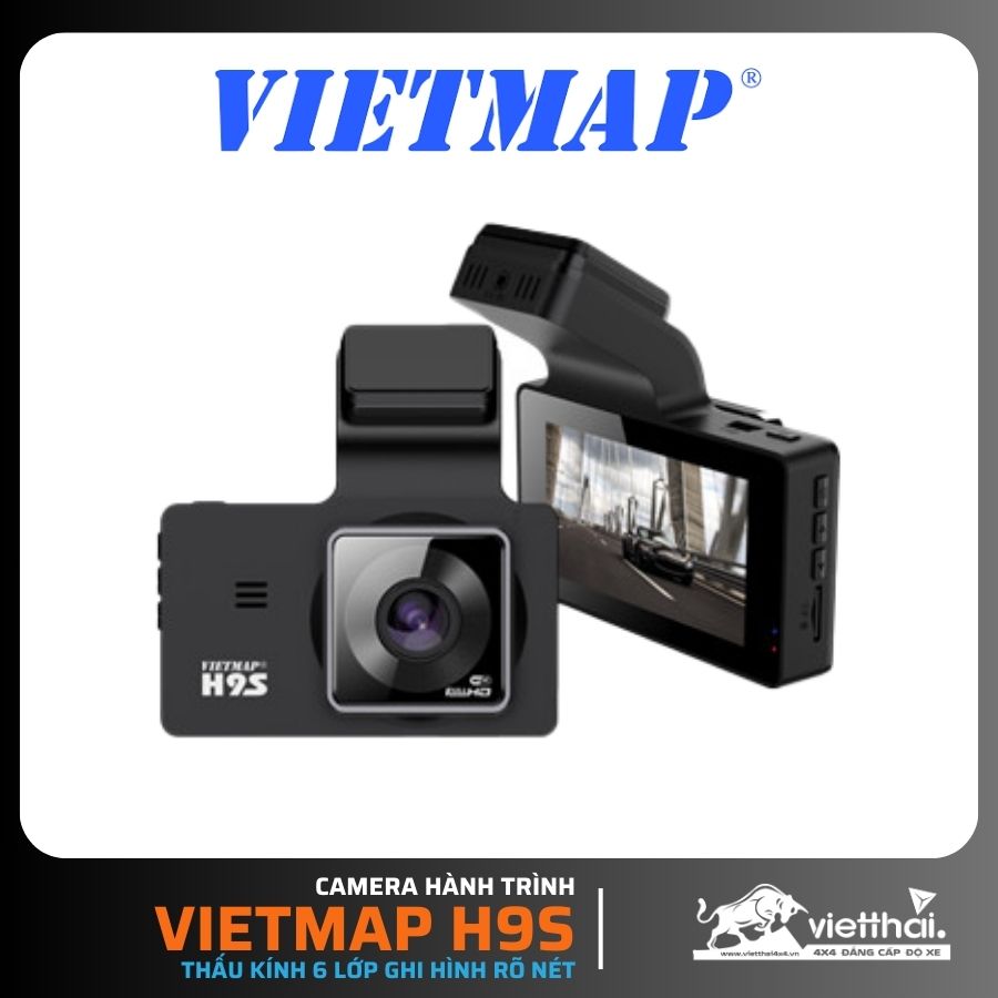 CAMERA HÀNH TRÌNH VIETMAP H9S - THẤU KÍNH 6 LỚP GHI HÌNH RÕ NÉT