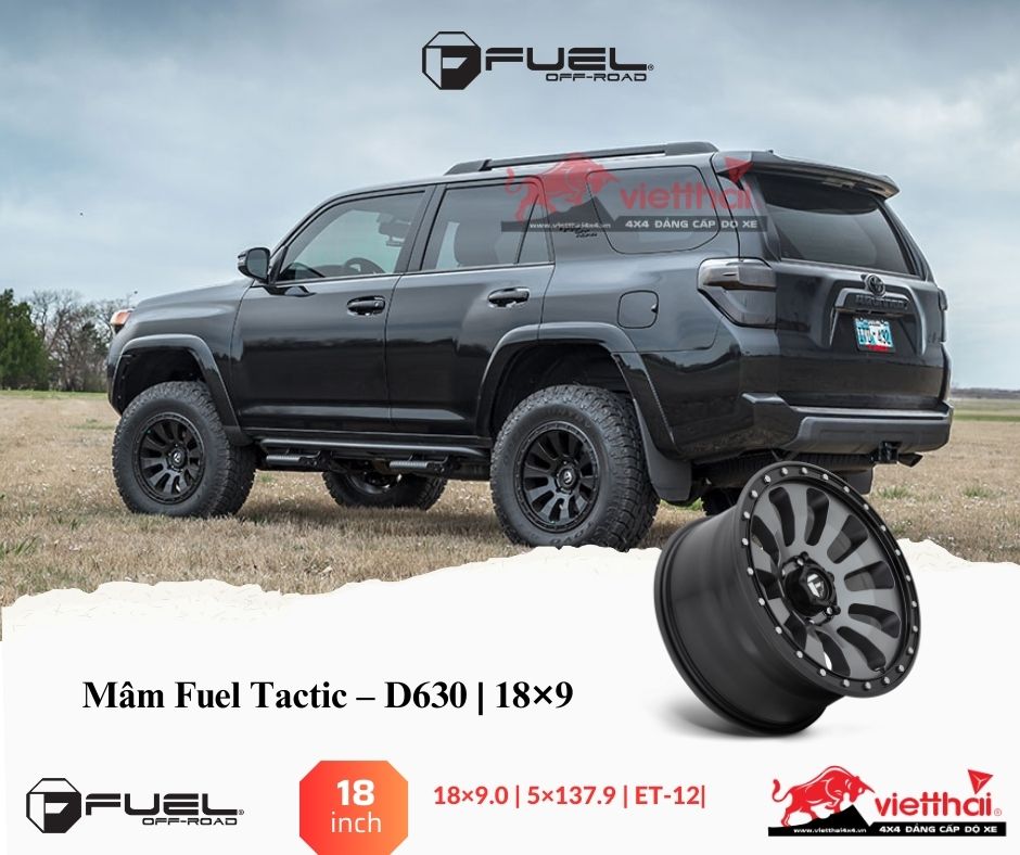 Mâm Fuel Tactic – D630 | 18×9