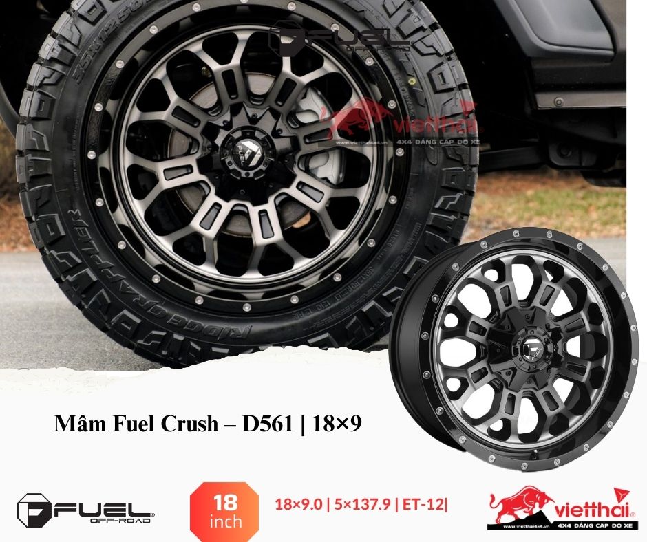 Mâm Fuel Crush – D561 | 18×9