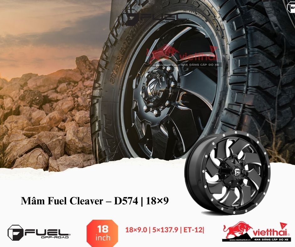 Mâm Fuel Cleaver – D574 | 18×9