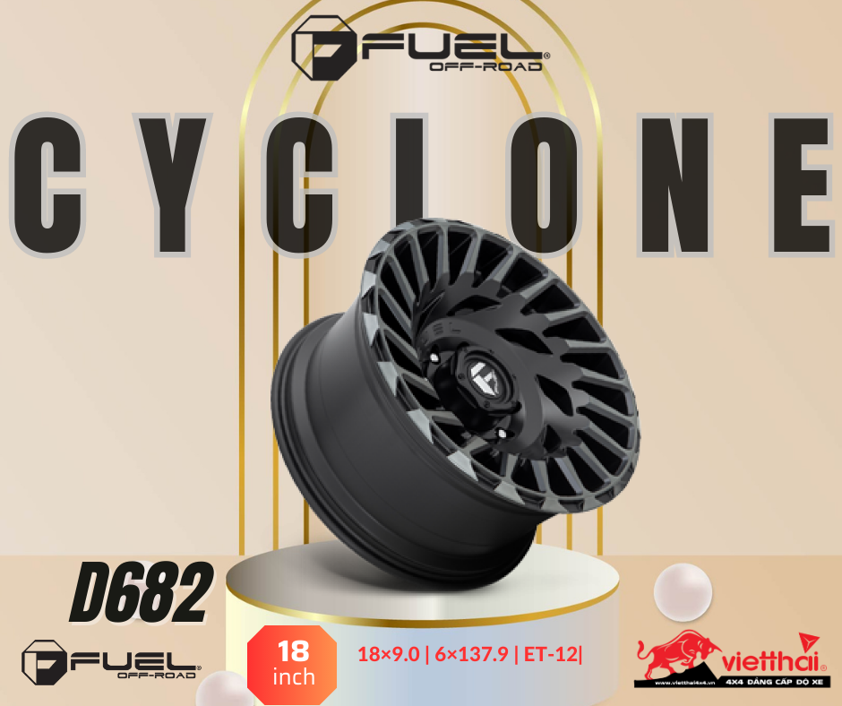 Mâm Fuel Cyclone – D682 | 18×9 |