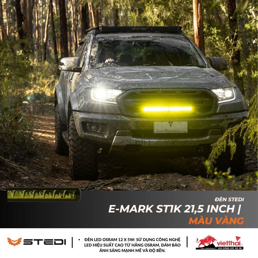 THANH ĐÈN LED E-MARK ST1K 21,5 INCH | MÀU VÀNG