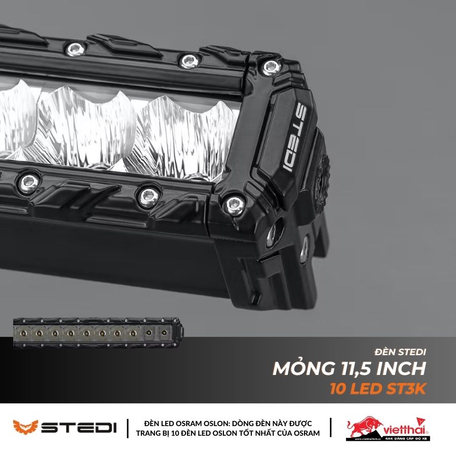 THANH ĐÈN LED MỎNG 11,5 INCH 10 LED ST3K
