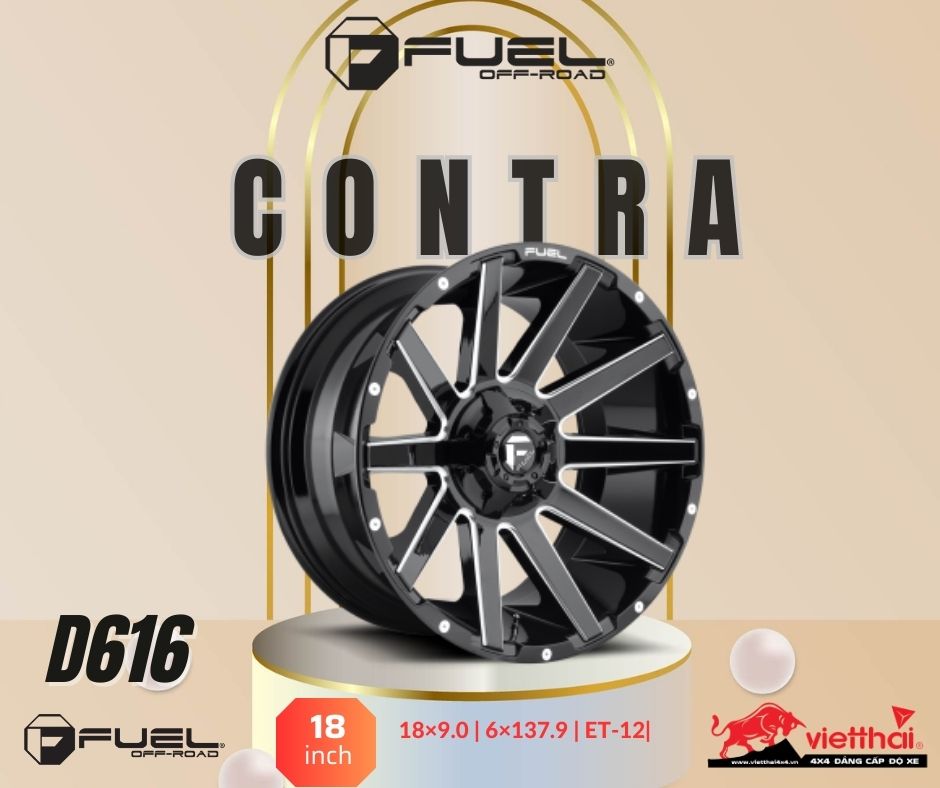 Mâm Fuel Contra – D616 | 18×9