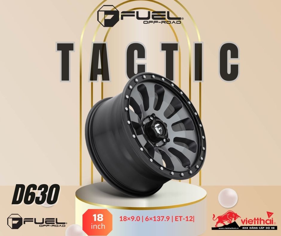 Mâm Fuel Tactic – D630 | 18×9