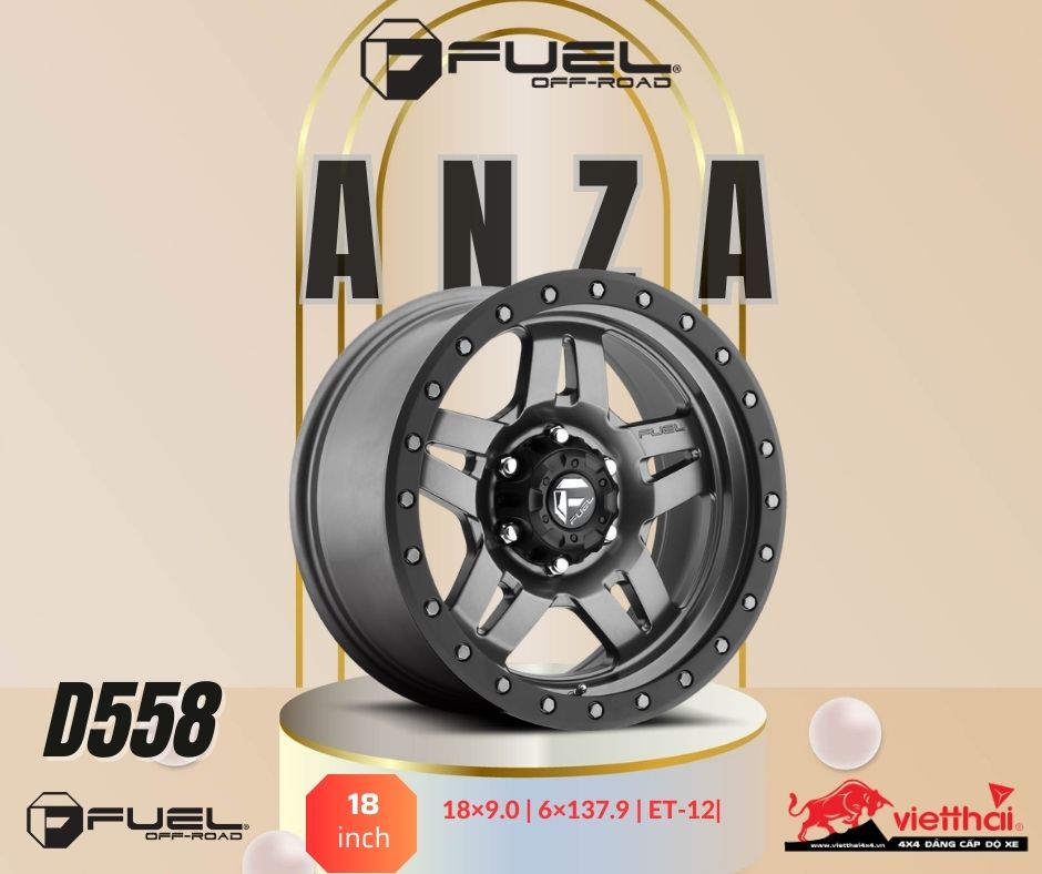 Mâm Fuel Anza D558 | 18×9