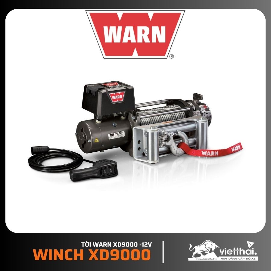 Tời Warn XD9000 -12V (sức kéo 4.1 tấn) – 28500 WINCH XD9000