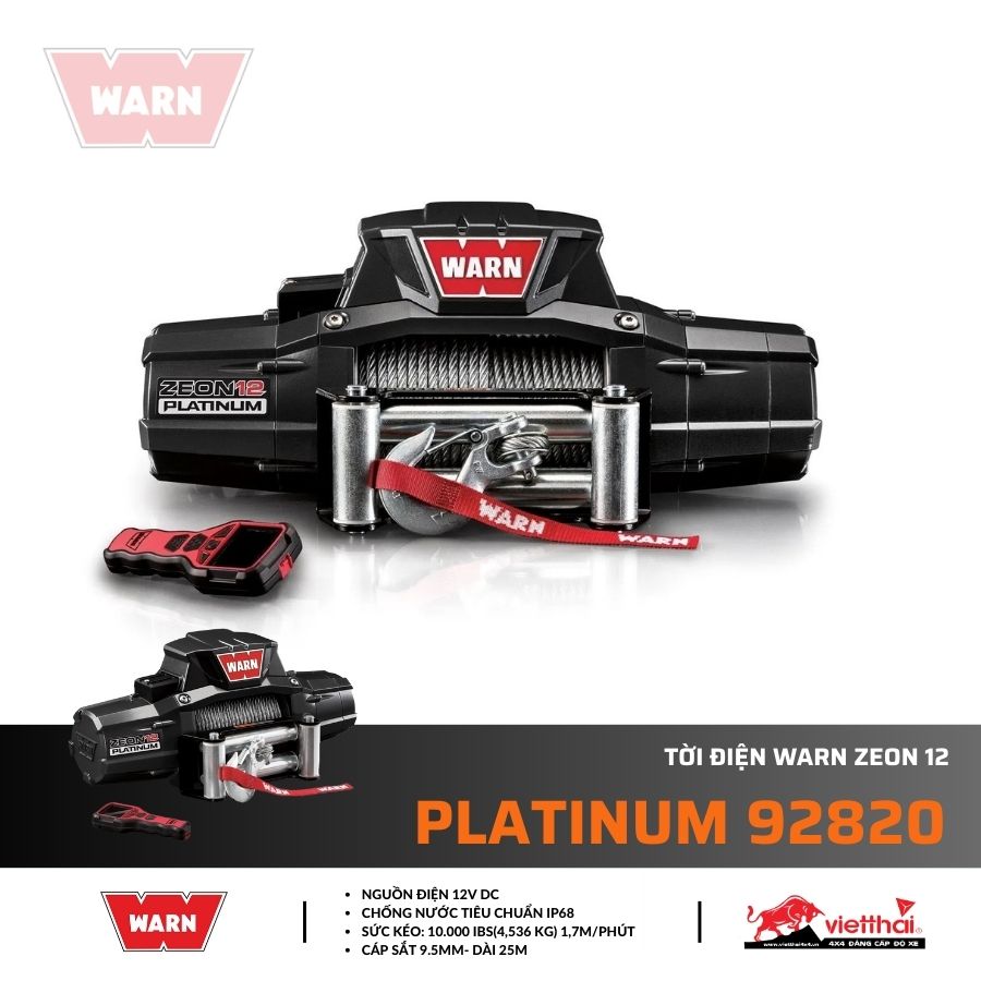 Tời điện Warn Zeon 12 Platinum 92820