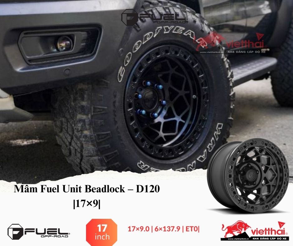 Mâm Fuel Unit Beadlock – D120 |17×9|