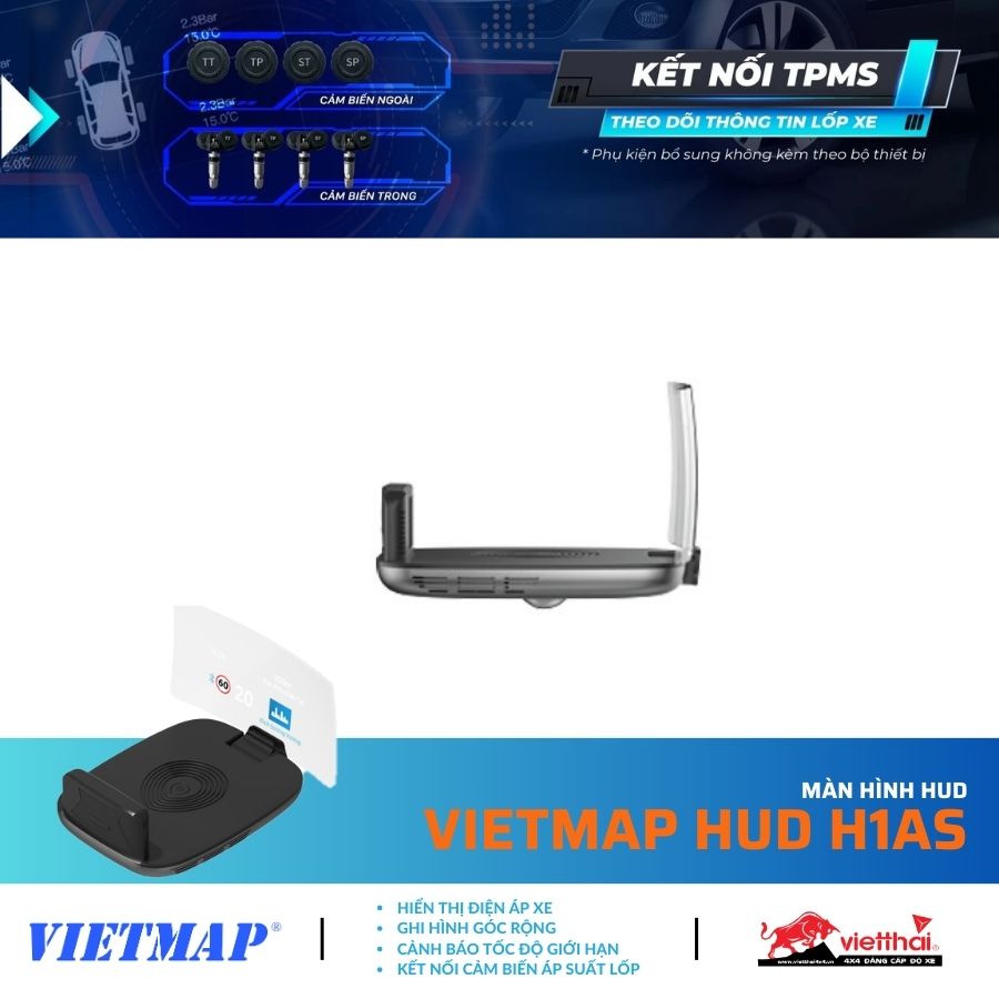 MÀN HÌNH HUD VIETMAP HUD H1AS