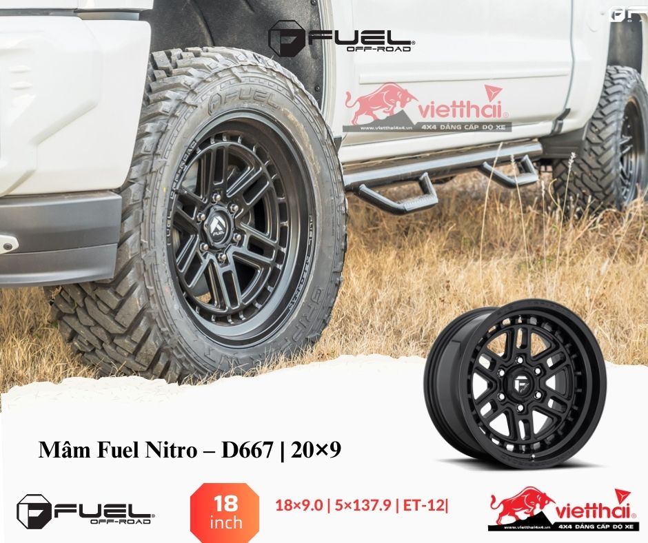 Mâm Fuel Nitro – D667 | 20×9