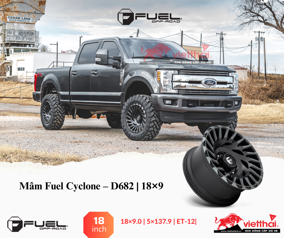 Mâm Fuel Cyclone – D682 | 18×9 |