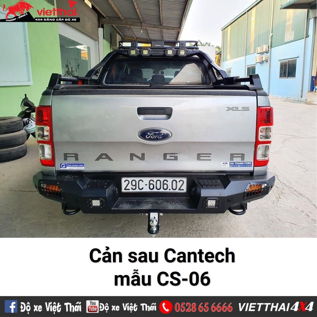Cản sau Cantech mẫu CS-06