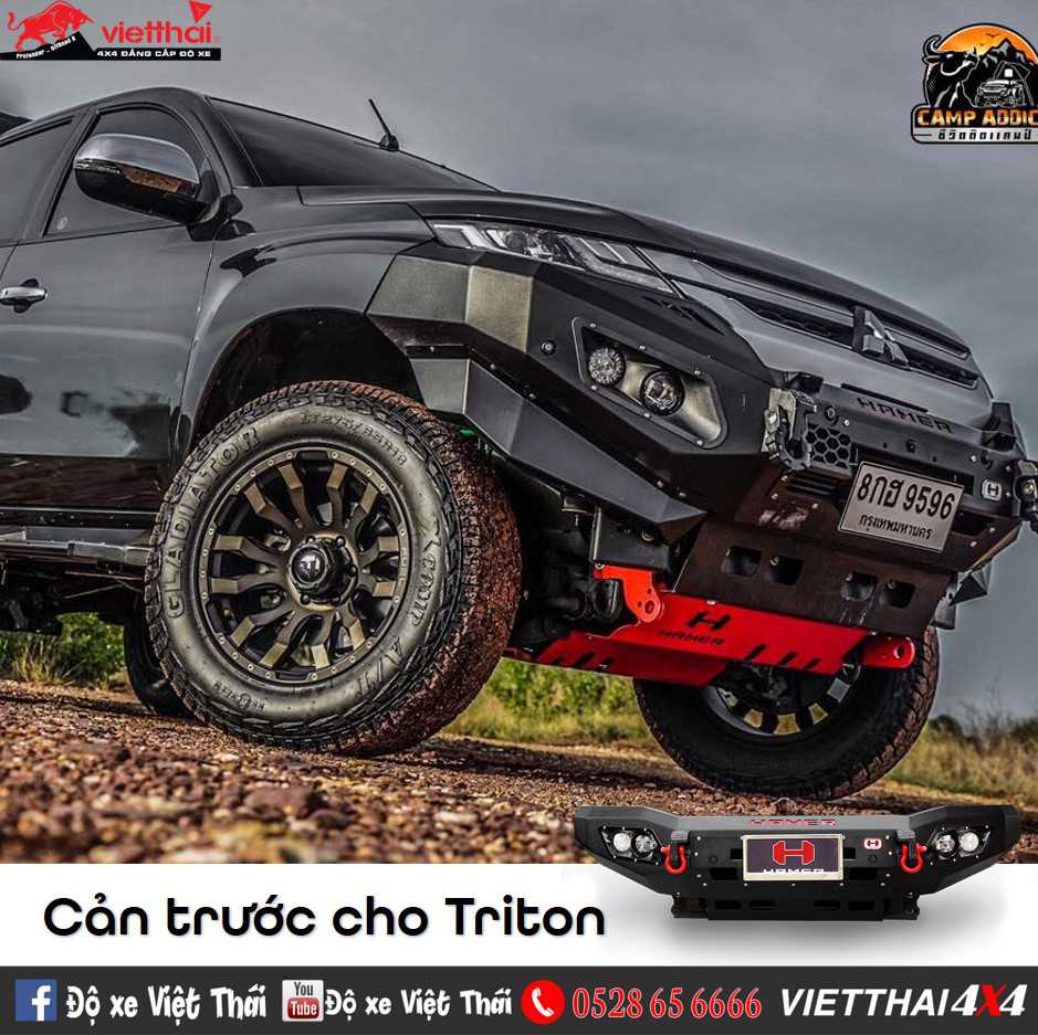 Cản trước King Series Bull Bar thương hiệu Hamer cho Mitsubishi Triton