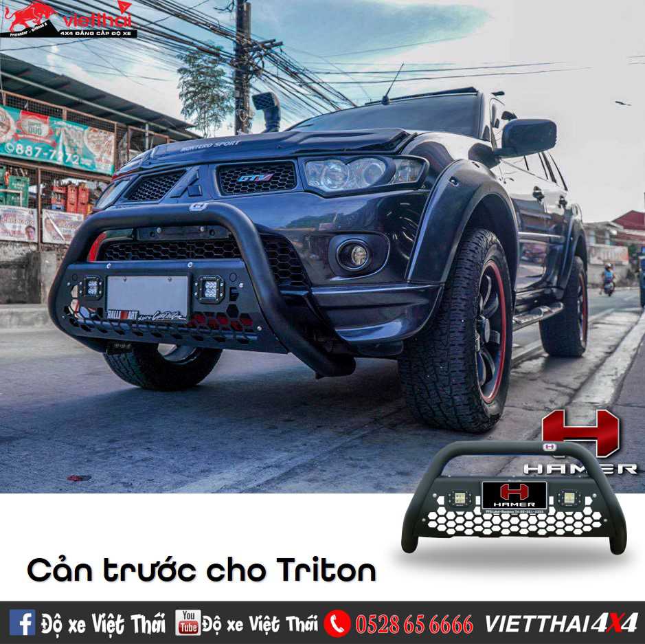 Cản trước Storm Nudge Bar - Siêu phẩm cản trước cho Mitsubishi Triton