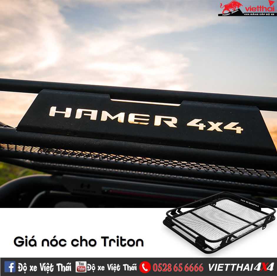 Baga mui Cổ điển Classic Roof Rack Hamer Thái Lan cho xe Mitsubishi Triton