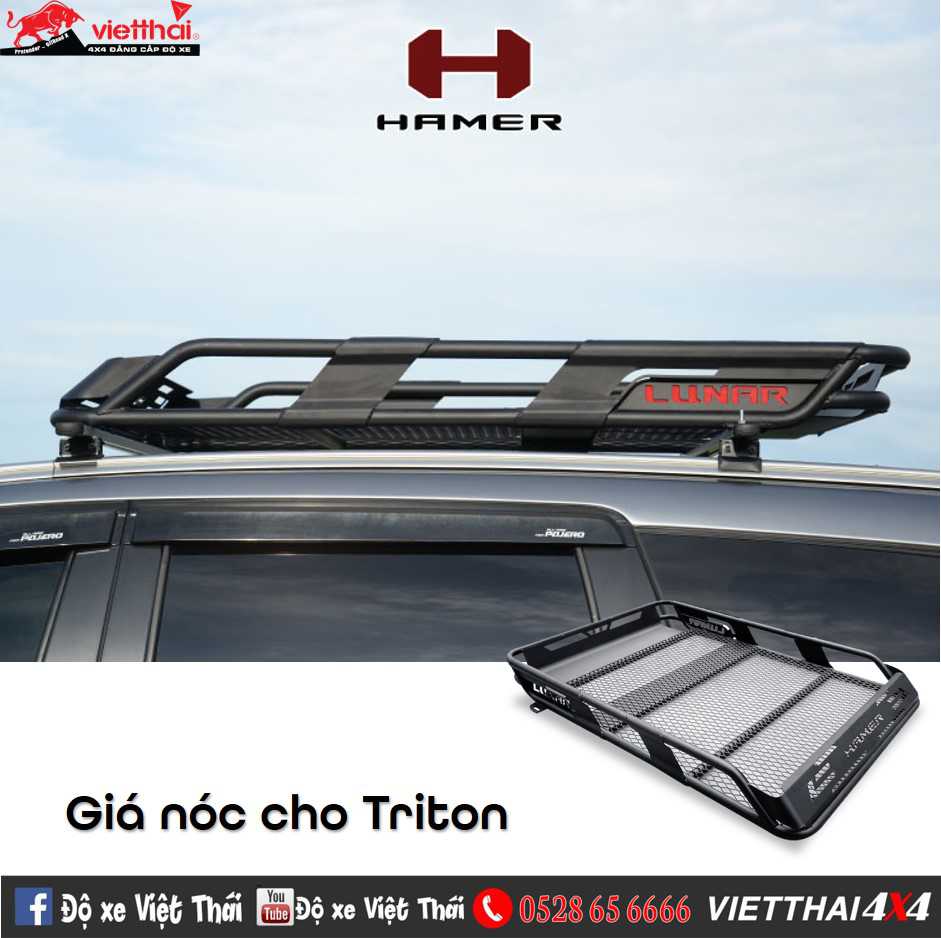 Baga mui Lunar Series Roof Rack Hamer Thái Lan cho Mitsubishi Triton