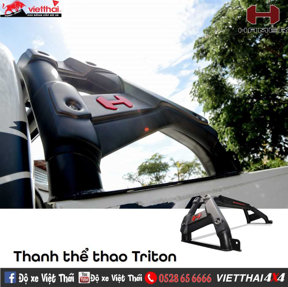 Thanh thể thao Hamer Hector Series Roll Bar cho Mitsubishi Triton