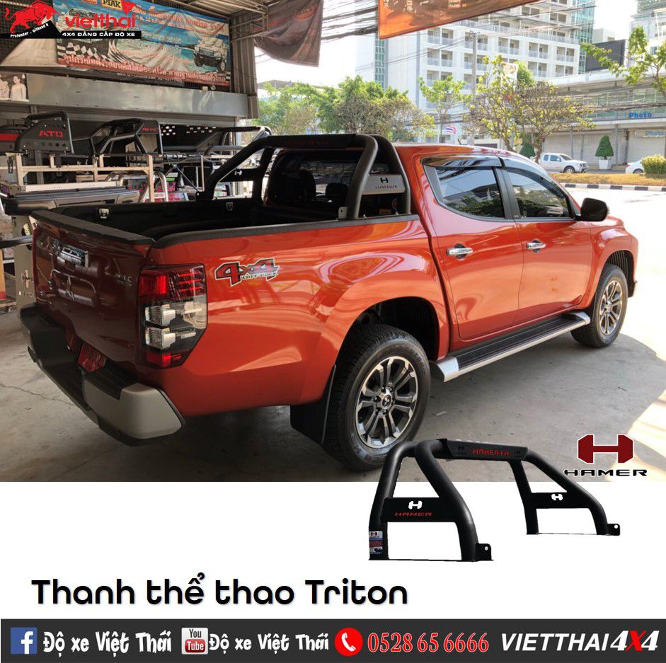 Thanh thể thao Hamer Classic Roll Bar cho Mitsubishi Triton