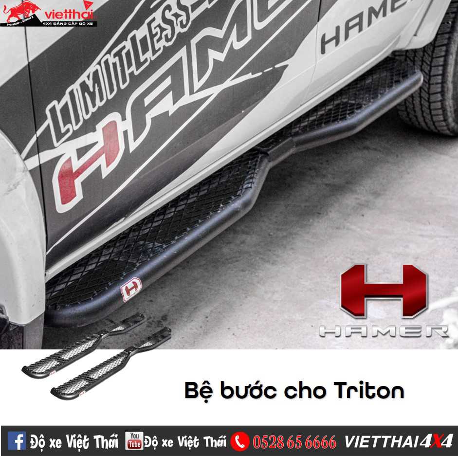 Bệ bước Hamer SM102 Sidestep cho Mitsubishi Triton