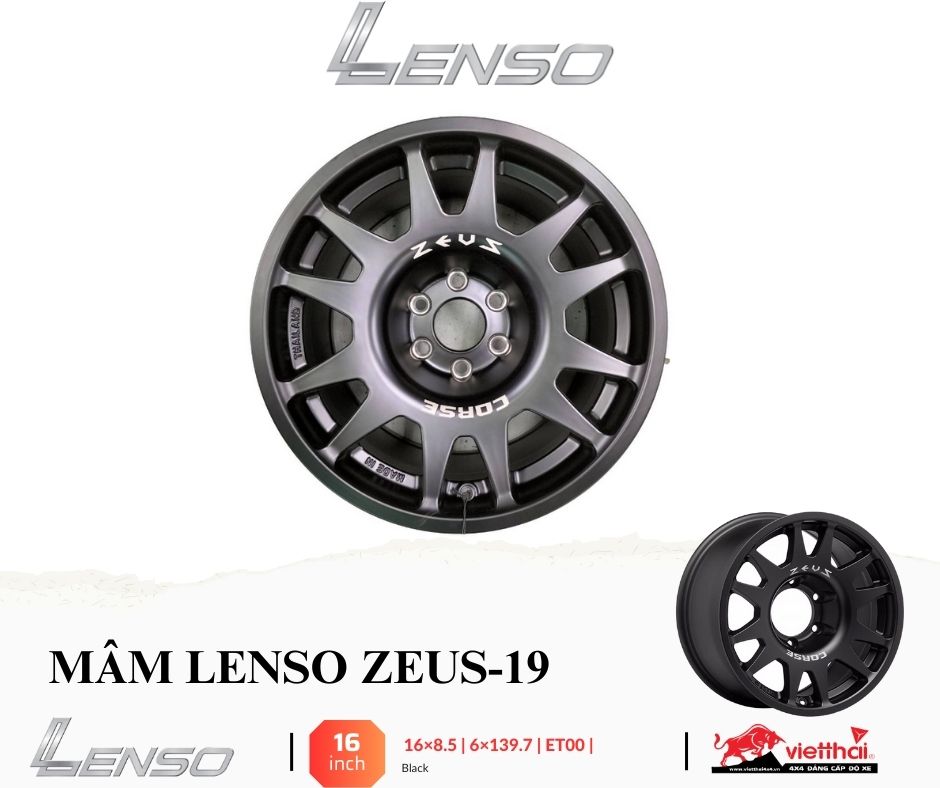 MÂM ĐỘ LENSO ZEUS-19 CHO XE BÁN TẢI