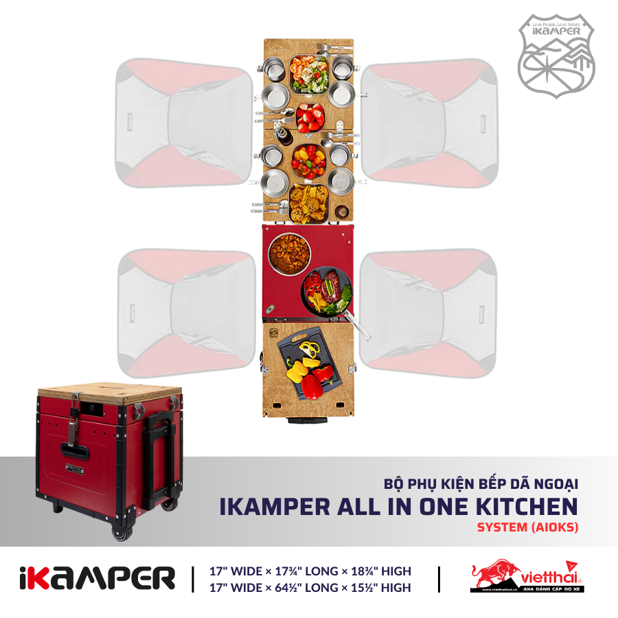 Bộ phụ kiện Bếp dã ngoại iKamper All in One Kitchen System (AIOKS)