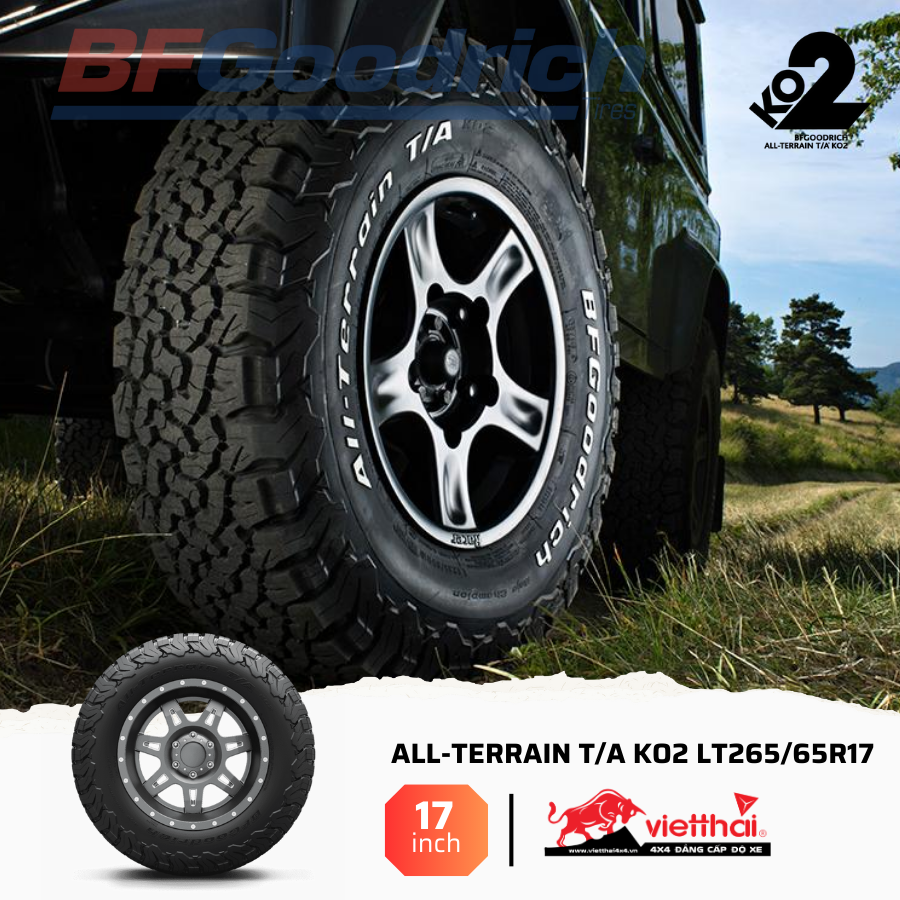 Lốp BFGoodrich All-Terrain T/A KO2 LT265/65R17 (Made in Thailand)