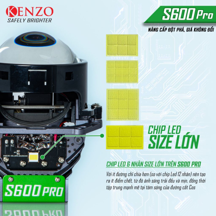 Bi Led hiệu suất cao Kenzo S600 Pro