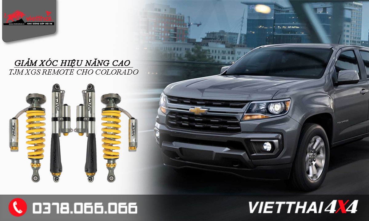 GIẢM XÓC HIỆU NĂNG CAO TJM XGS REMOTE CHO COLORADO