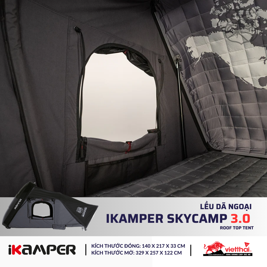 Lều dã ngoại iKamper Skycamp 3.0 Roof Top Tent