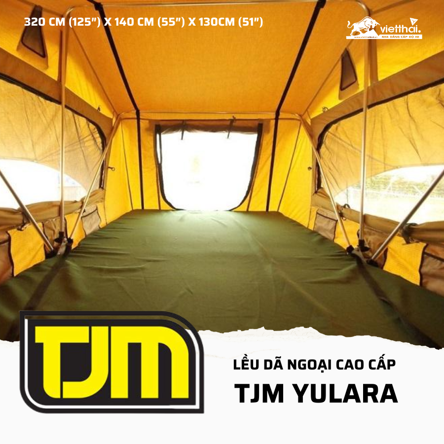 Lều trên nóc xe TJM Yulara Roof Top Tent (320 X 140 X 130 cm)
