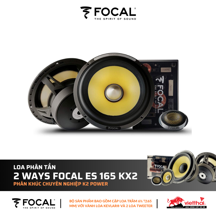 Loa phân tần 2 ways Focal ES 165 KX2 | Phân khúc chuyên nghiệp K2 Power