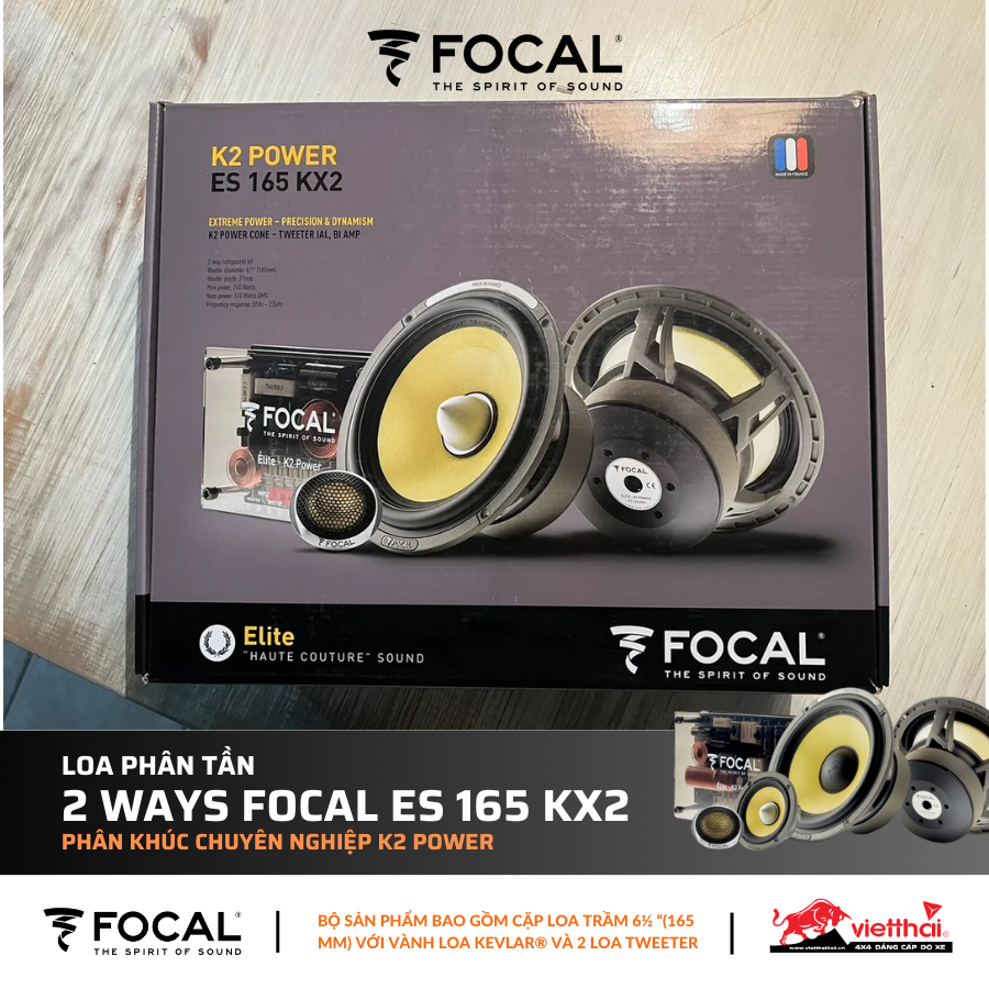 Loa phân tần 2 ways Focal ES 165 KX2 | Phân khúc chuyên nghiệp K2 Power