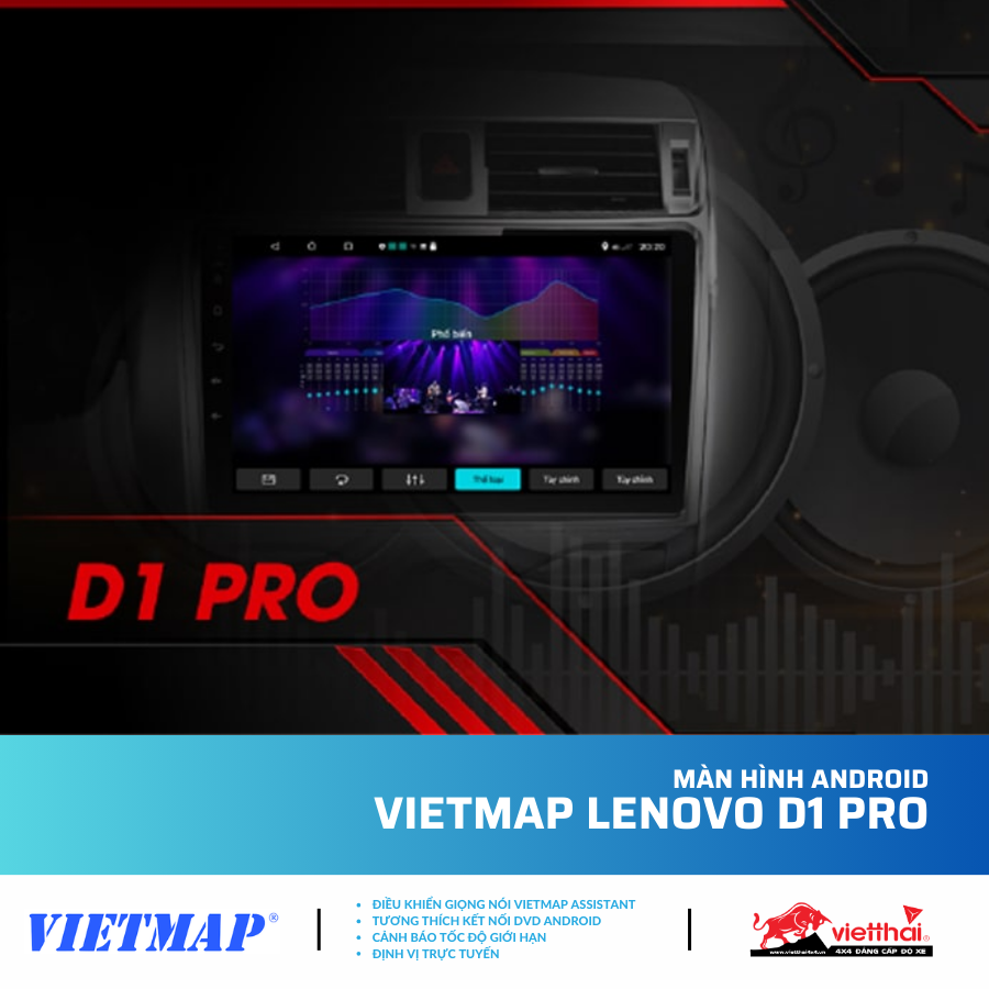 Màn Hình Android VIETMAP Lenovo D1 Pro