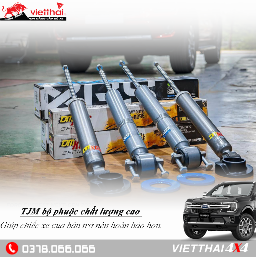 Bộ phuộc TJM chất lượng cao giúp chiếc xe của bản trở nên hoàn hảo hơn.
