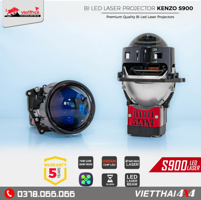 BI LED LASER KENZO S900- ĐỈNH CAO CÔNG NGHỆ LASER