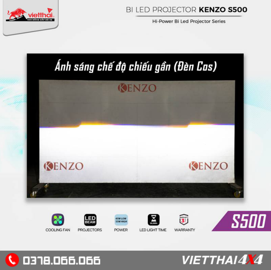 BI LED KENZO S500 - THẾ HỆ ĐÈN CHIẾU SÁNG HIỆU SUẤT CAO S-SERIES
