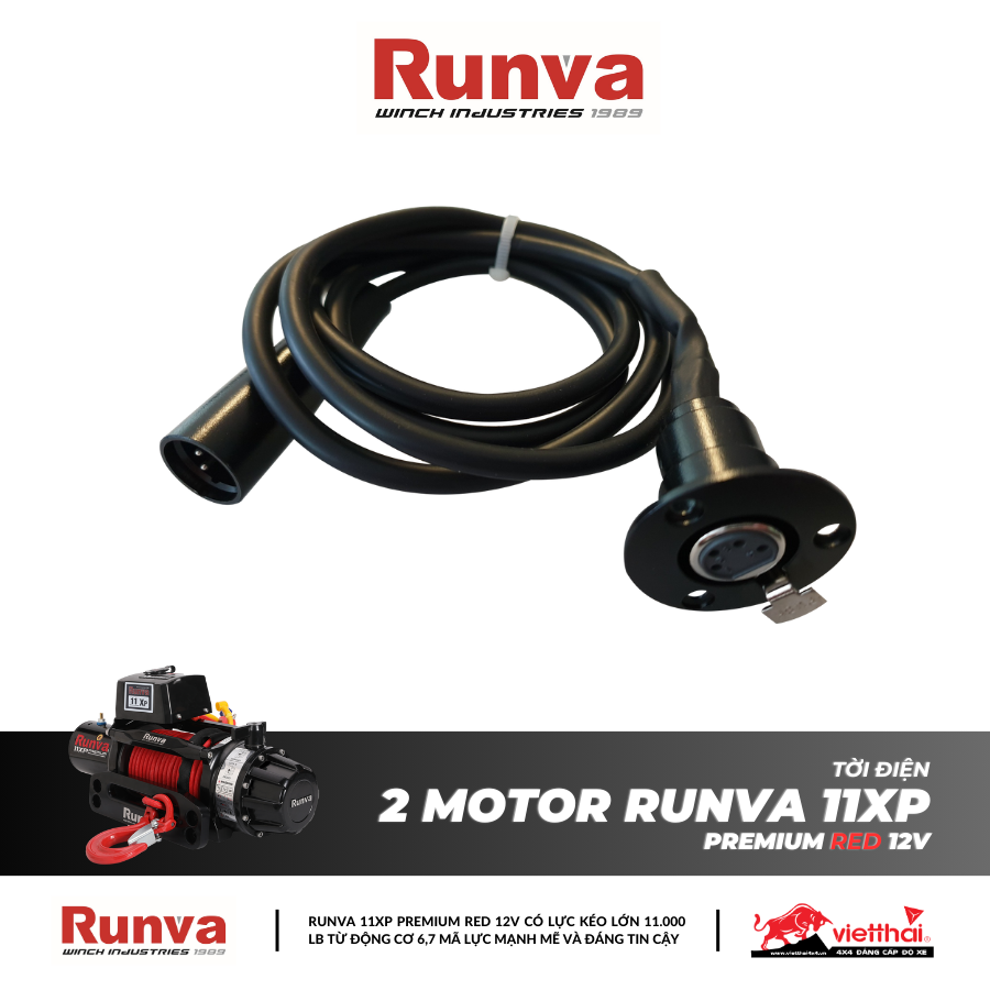 TỜI 2 MOTOR RUNVA 11XP PREMIUM RED 12V