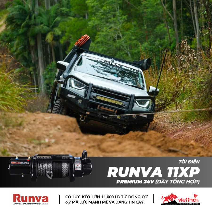 TỜI RUNVA 11XP PREMIUM 24V VỚI DÂY TỔNG HỢP