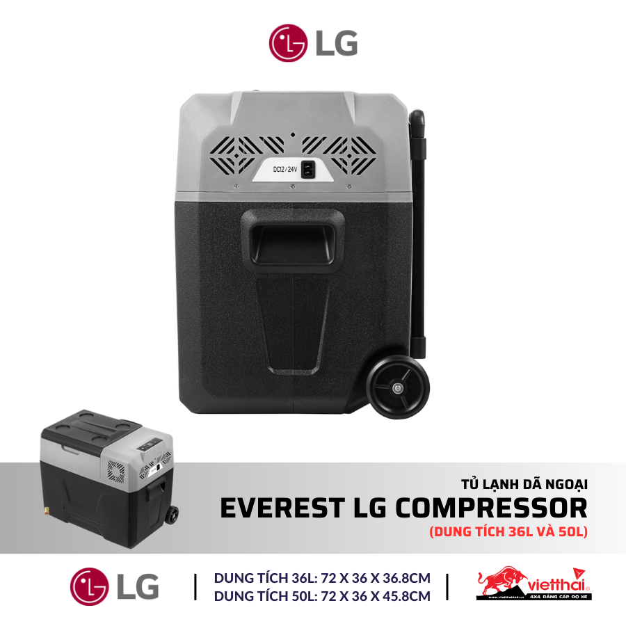Tủ lạnh dã ngoại Everest LG Compressor (Dung tích 36L và 50L)