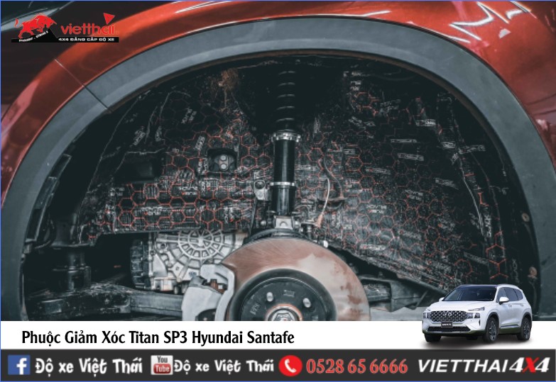 Phuộc Giảm Xóc Titan SP3 Cho Hyundai Santafe