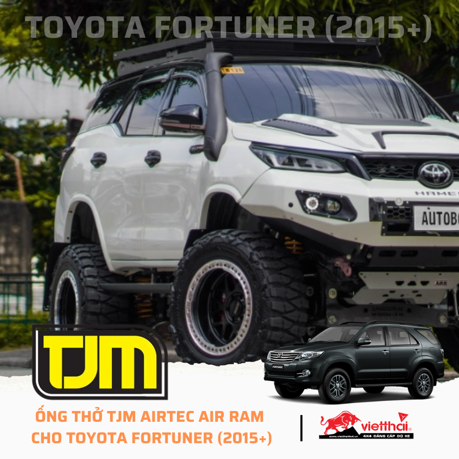 Ống thở TJM Airtec Air Ram cho Toyota Fortuner (2015+)