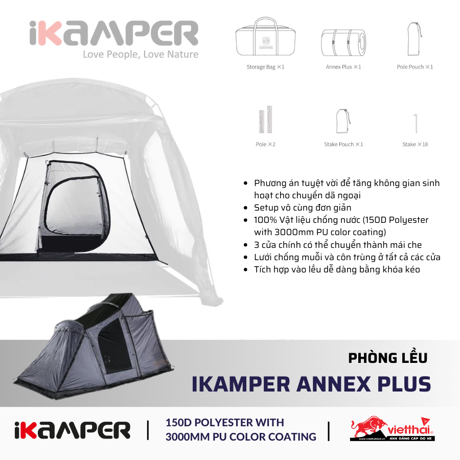 Phòng lều iKamper Annex Plus