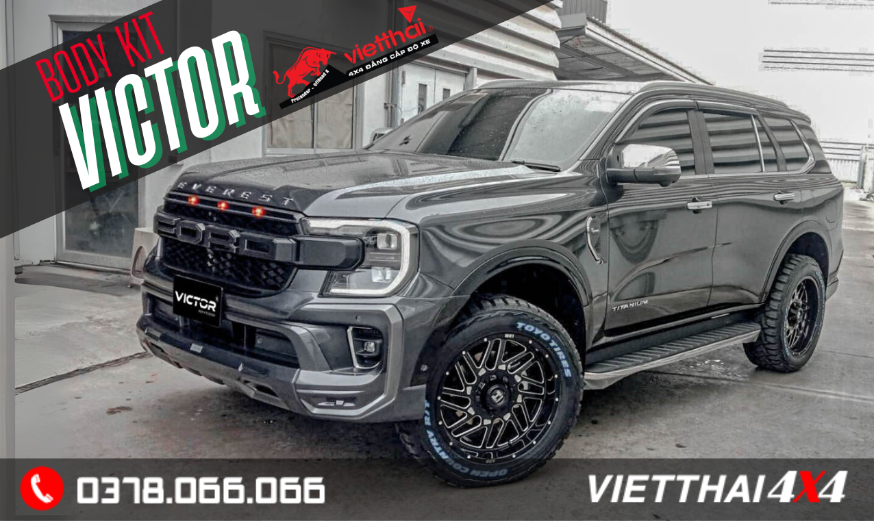 Body Kit Everest Victor V2 – Lột Xác Mạnh Mẽ, Đậm Chất SUV Địa Hình